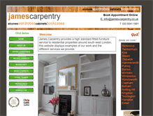 Tablet Screenshot of james-carpentry.co.uk